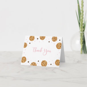 Rosa One Sweet Cookie Birthday Tack Kort