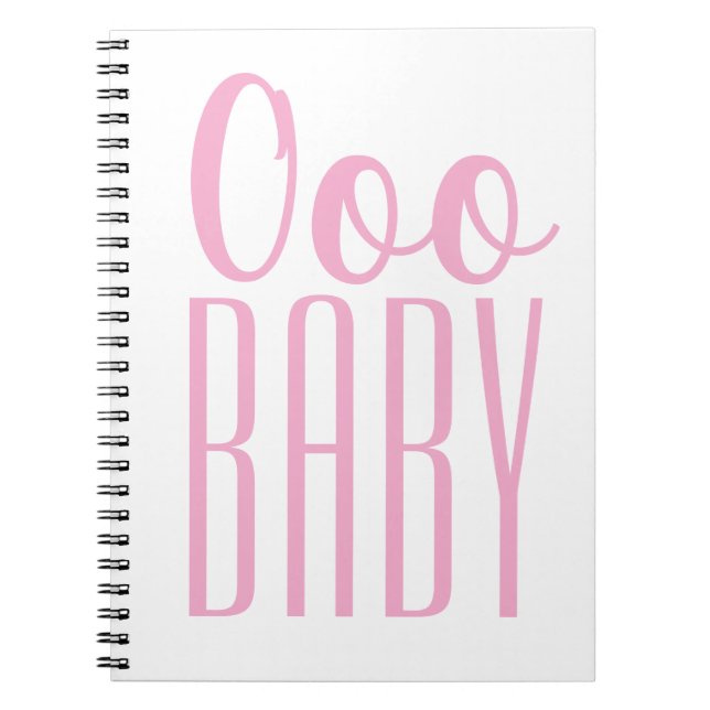 Rosa Ooo BABY: Babyutmärkelsens pris Anteckningsbok (Framsidan)