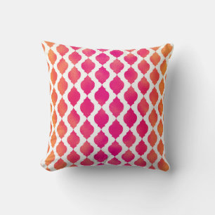 Rosa & Orange Arabiskt Marockanskt Glam Indiskt Te Kudde