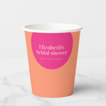 Rosa & Orange Bröllopsdusch