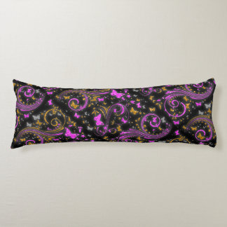 Rosa orange Butterfly glitter-kudde Kroppskudde