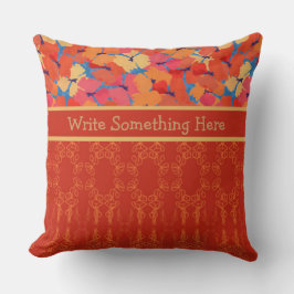 Rosa, Orange, Gult Pillow eller Cushion Kudde