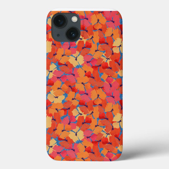 Rosa Orange Gult Poppies Fodral-Mate iPad Case (Baksida)