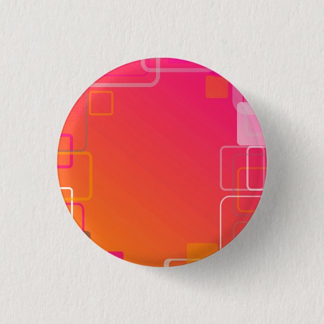 Rosa-orange med färgfyllda fyrkanter knapp (Framsida)
