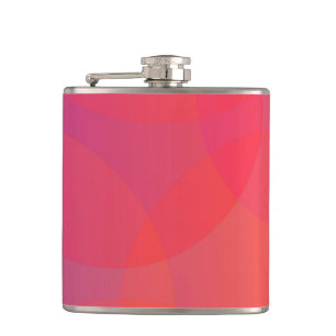 Rosa, orange, modern, enkel, coola, trendig konst fickplunta