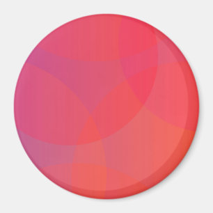 Rosa, orange, modern, enkel, coola, trendig konst magnet
