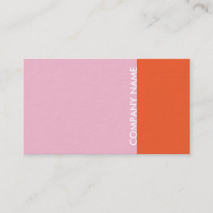 Rosa orange modernt visitkort