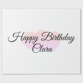 Rosa orange moln pastel grattis på födelsedagen mo presentpapper