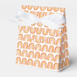 Rosa Orange Mönster Rainbow Baby Shower Gift Presentaskar