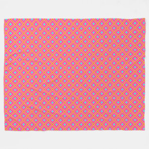 Rosa Orange och Blanket Blanket i Blårområdet Fleecefilt