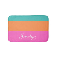 Rosa, Orange och blått Vågrät Linjer med Namn