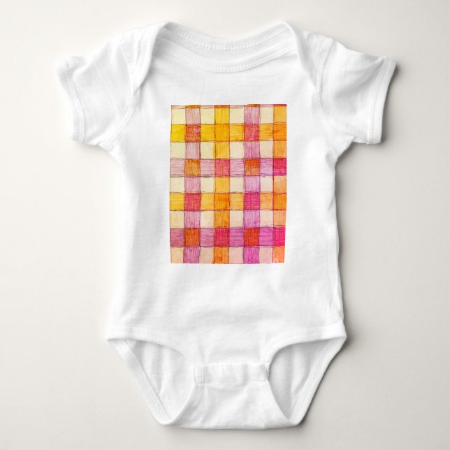 Rosa, orange och gräddgummi t shirt (Framsida)