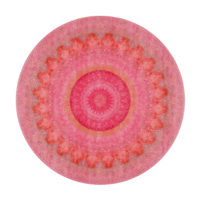 Rosa, Orange och Gult Mandala (Framsidan)