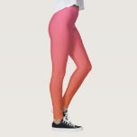 Rosa - Orange Övertoningsrör Leggings<br><div class="desc">Se min butik för andra artiklar med den här designen.</div>