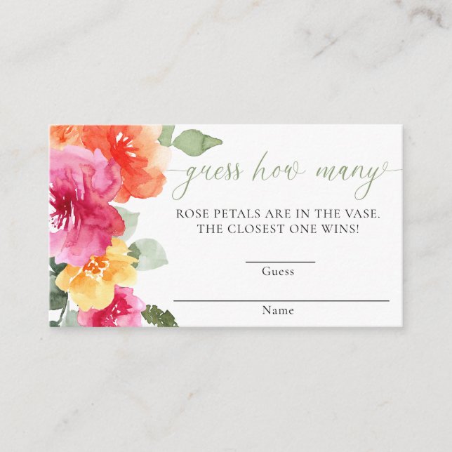 Rosa orange peony babydusch anger hur många gånger tilläggskort (Framsida)