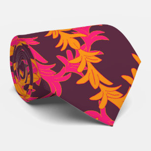 Rosa Orange Plumeria Mönster Beach Wedding Slips
