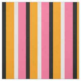 Rosa Orange Rand Mönster Design Tyg