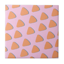 Rosa Orange Triangle Mönster