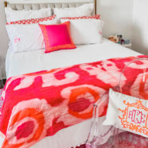 Rosa & Orange Tribal Ikat