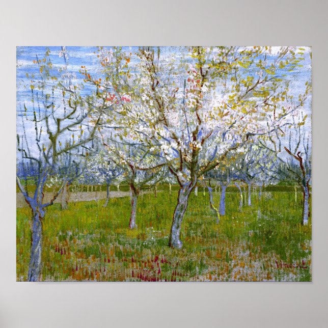 Rosa Orchard (F555) Van Gogh Fine Art Poster (Framsidan)