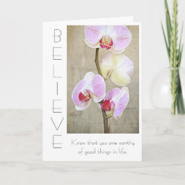 Rosa Orchid Blommigt, inspiration Kort