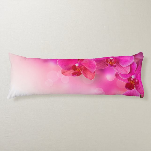 Rosa Orchid Blooming Body Pillow Kroppskudde (Framsidan)