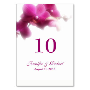 Rosa Orchid-Bordsnummer Bordsnummer