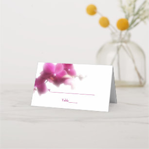Rosa Orchid Bröllop-mappat platskort Placeringskort