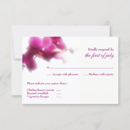 Rosa Orchid Bröllop OSA Card Kort