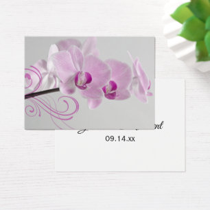 Rosa Orchid Elegance-Tackens favorittaggar Visitkort