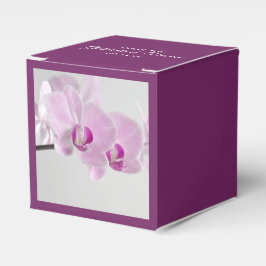 Rosa Orchid Elegance Wedor Favor Box Presentaskar