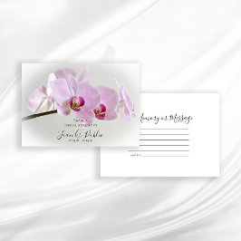 Rosa Orchid Flower  ett minnesfack Anteckningskort