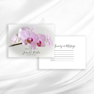 Rosa Orchid Flower ett minnesfack Anteckningskort