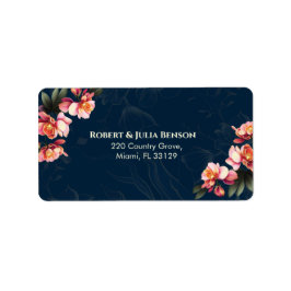 Rosa Orchid Flowers | BRÖLLOP | Returadress Lab Adressetikett