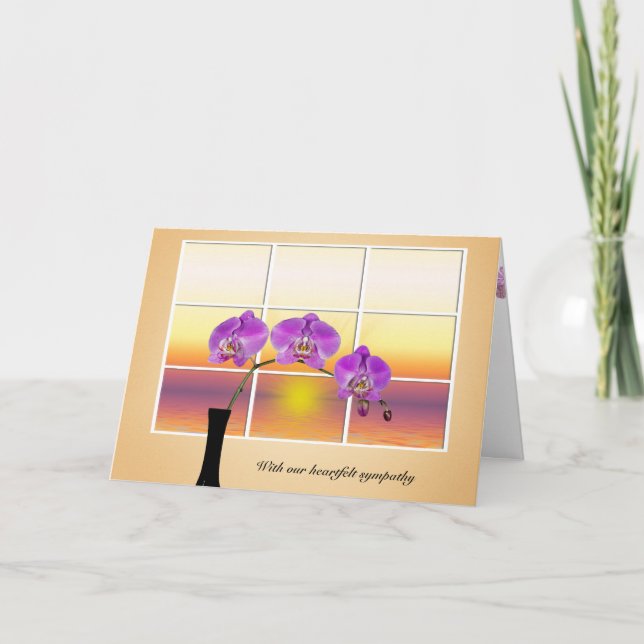 Rosa Orchid i Windows Sympathy Card Kort (Framsida)