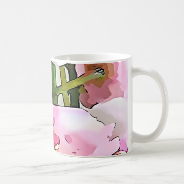 Rosa Orchid Kaffemugg (Höger)