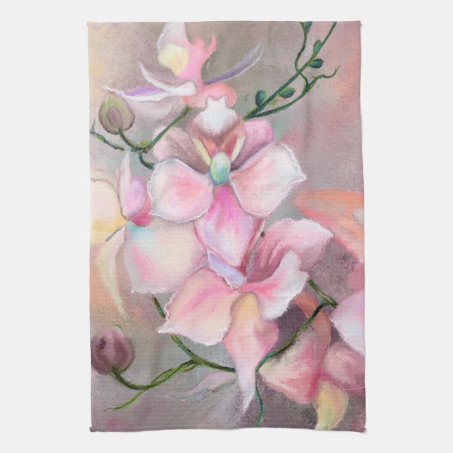 Rosa Orchid Kitchen Towel Kökshandduk (Vertikal)