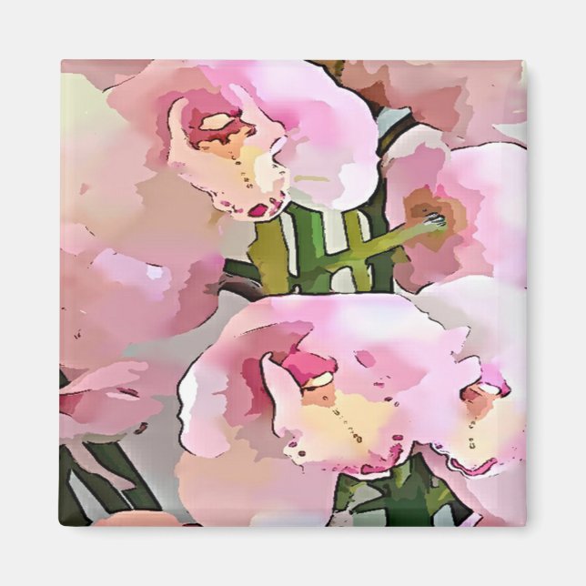 Rosa Orchid Magnet (Framsidan)