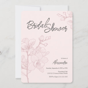 Rosa Orchid Moments   BRÖLLOP MÖHIPPA Inbjudningar
