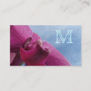 Rosa Orchid: Monogramvisitkortar Visitkort