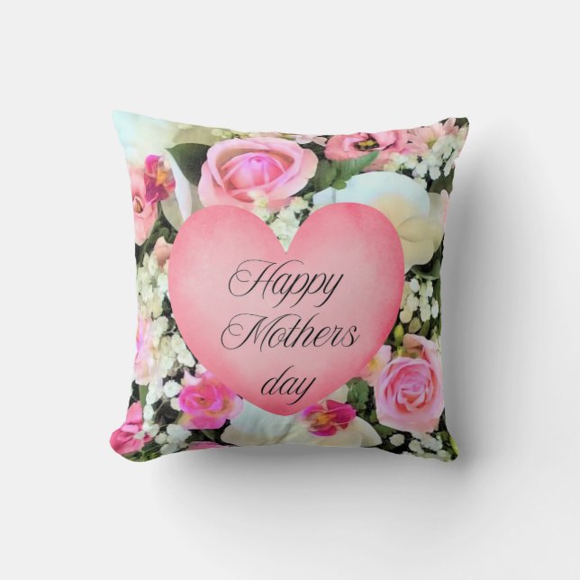 Rosa Orchid Mors dag Kudde (Framsida)