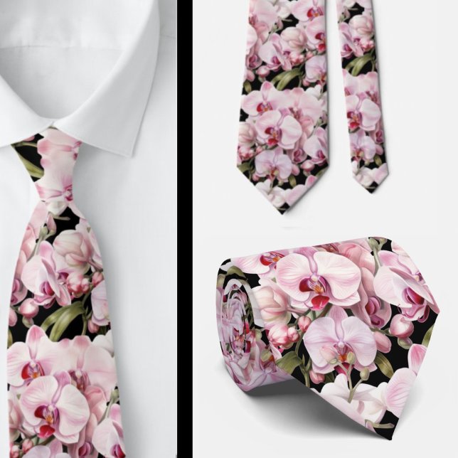 Rosa Orchid Neck Tie Slips (Skapare uppladdad)