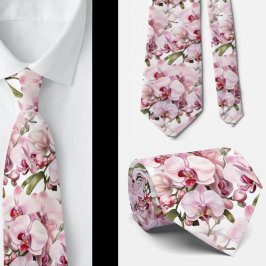 Rosa Orchid Neck Tie Slips