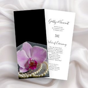 Rosa Orchid och Pearls på Bröllopsprogrammet Black Program