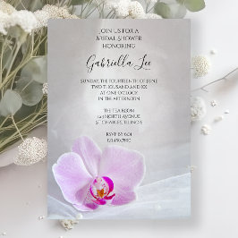 Rosa Orchid och vit Möhippa Veil Möhippa Inbjudningar