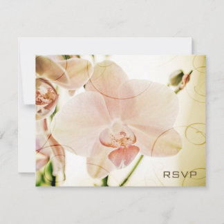 Rosa Orchid ・ OSA för bröllopsinbjudan Kort