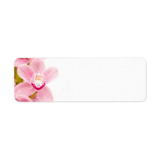 Rosa Orchid Returadress Etikett