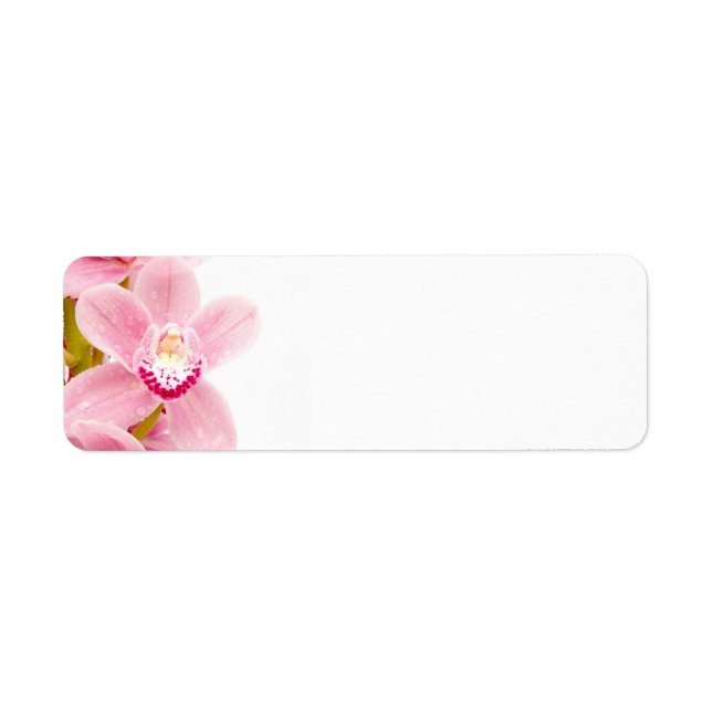 Rosa Orchid Returadress Etikett (Framsidan)