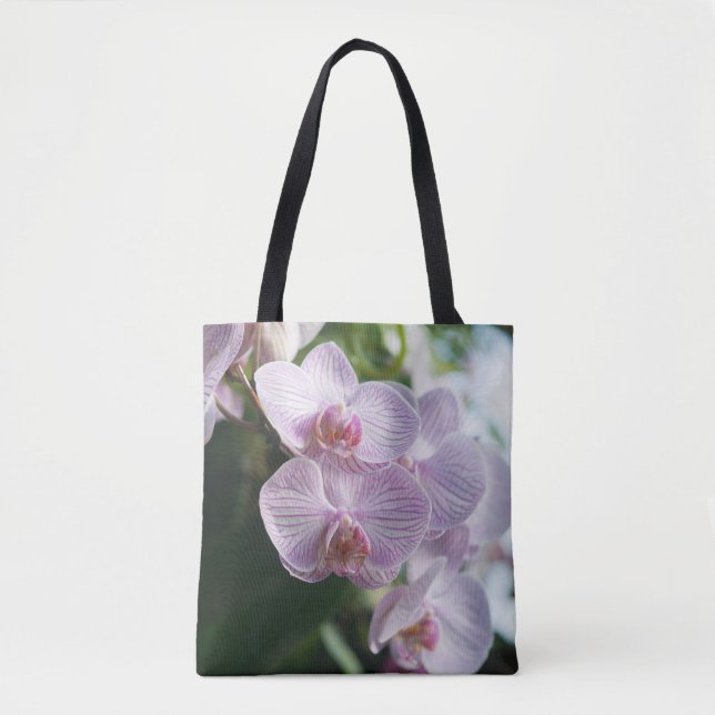 Rosa Orchid Tote Bag Tygkasse (Framsida)