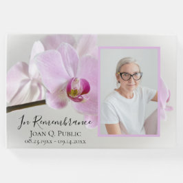 Rosa Orchids på Stem Funeral Memorial Gästböcker